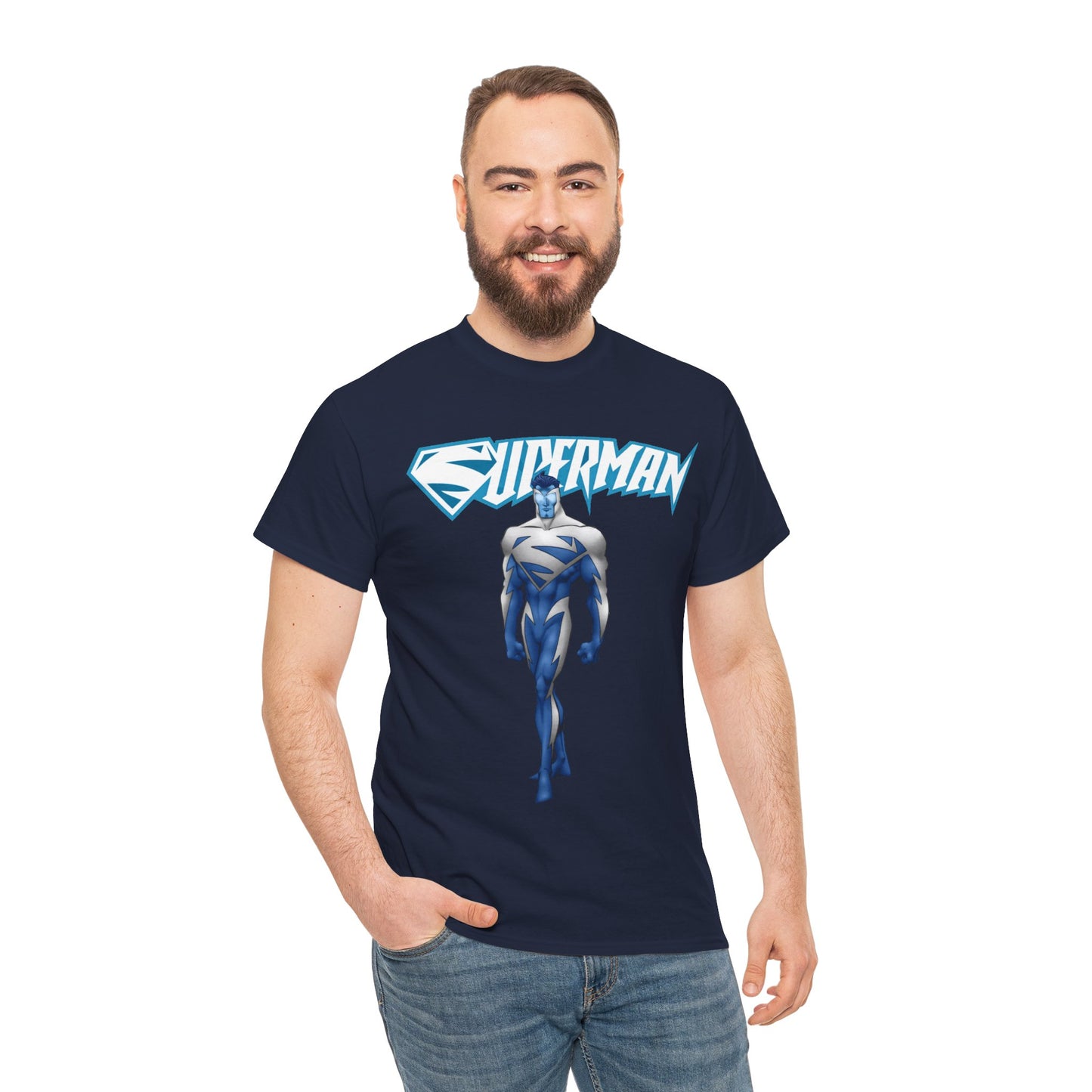 Superman T-Shirt - Clark Kent - Man of Steel - DC Comics - Electric Superman 1990s Storyline