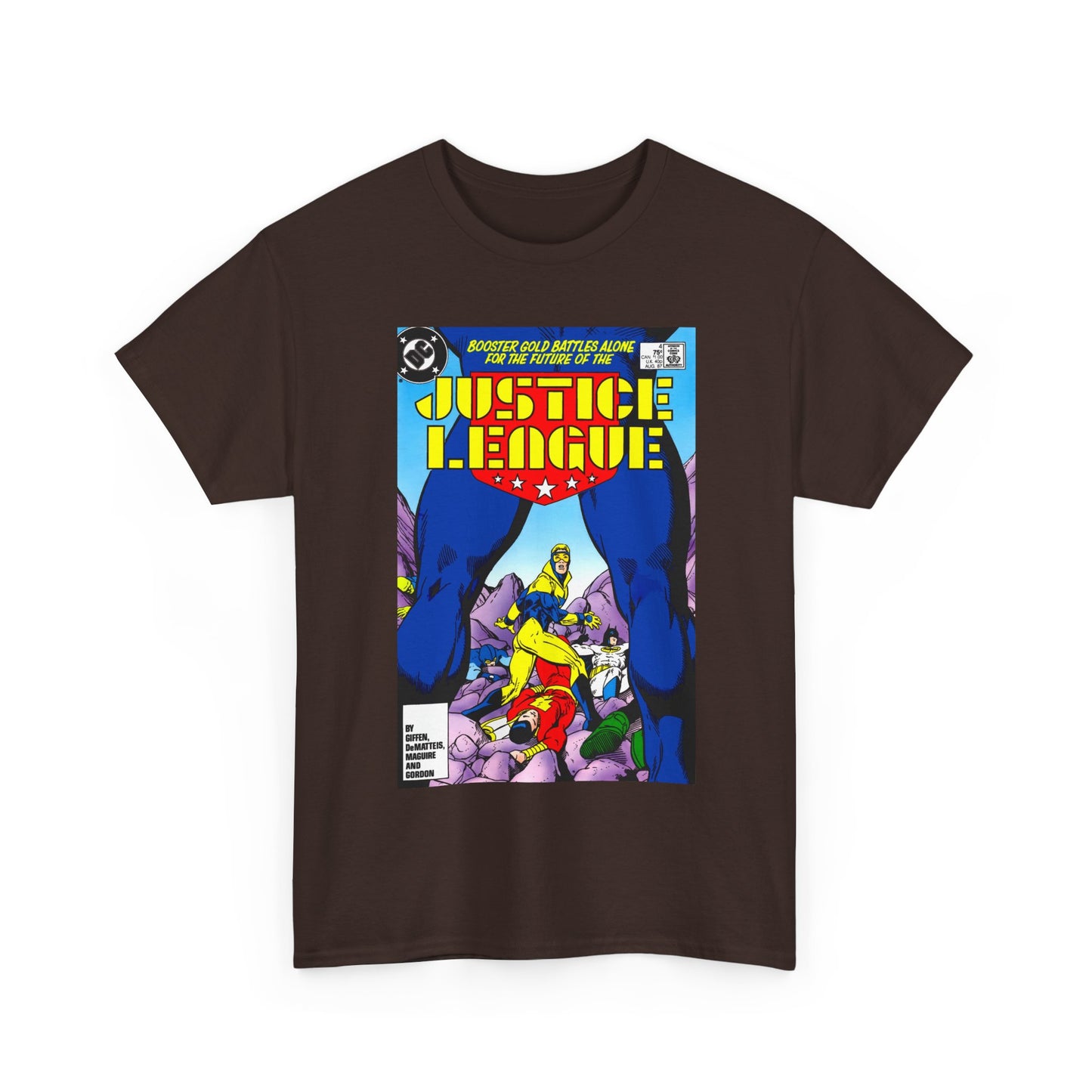 Justice League T-Shirt - Kevin Maguire Art - Booster Gold - DC Comics
