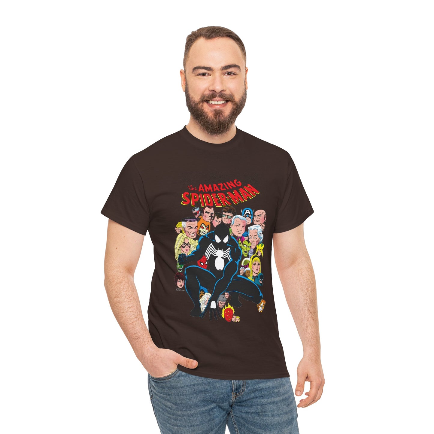 Amazing Spider-Man T-Shirt - Green Goblin, Kingpin, Hobgoblin, Electro, Black Cat, Mysterio, Doctor Octopus, Gwen Stacy - Marvel Comics