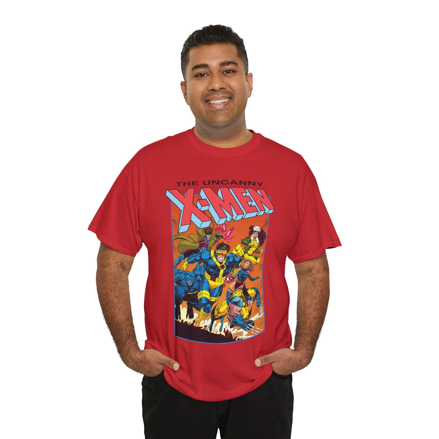 Uncanny X-Men T-Shirt - Jim Lee Art - Cyclops, Wolverine, Gambit, Rogue, Psylocke, Beast - Marvel Comics Mutants