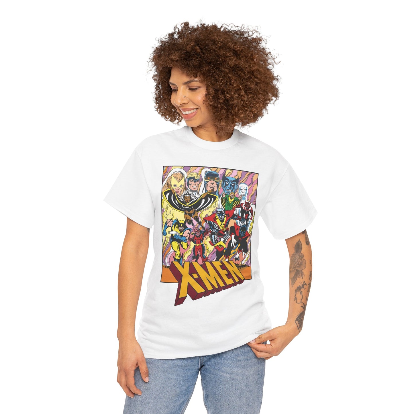 Uncanny X-Men T-Shirt - Dave Cockrum Art - Cyclops, Nightcrawler, Storm, Wolverine, Thunderbird - Marvel Comics