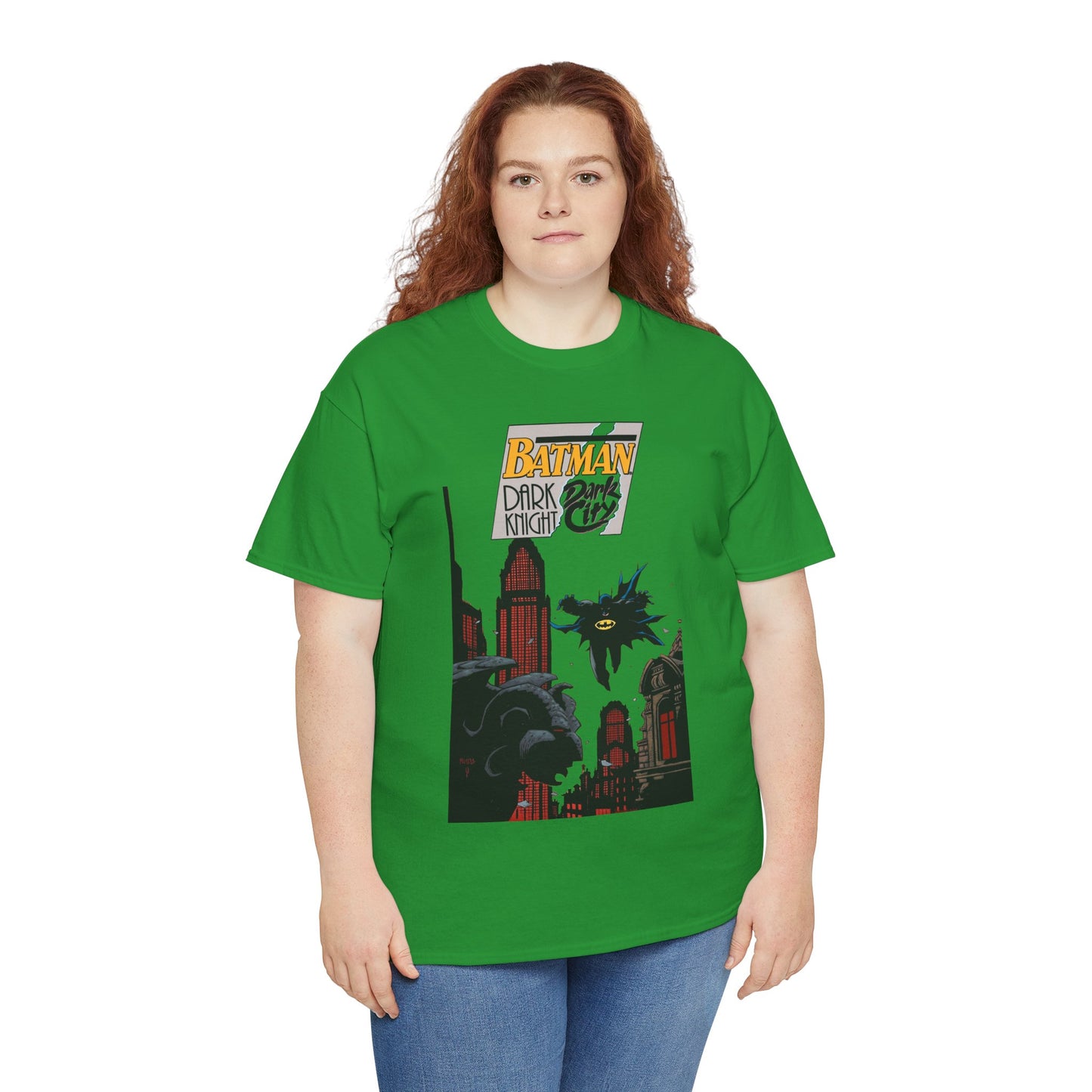 Batman: Dark Knight, Dark City T-Shirt - Mike Mignola Art - Gotham City, Bruce Wayne - 1990s Cover Art - DC Comics
