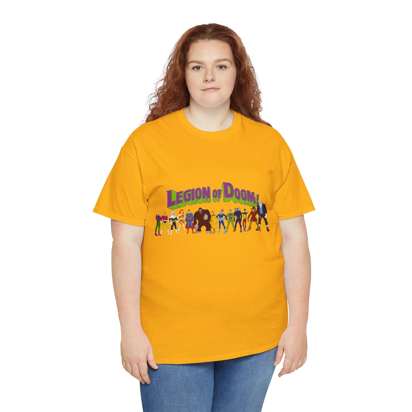 Legion of Doom T-Shirt - Super Friends Villains - Lex Luthor, Giganta, Scarecrow, Grodd, Brainiac, Riddler, Sinestro, Cheetah - Hanna-Barbera Cartoon - Challenge of the Super Friends