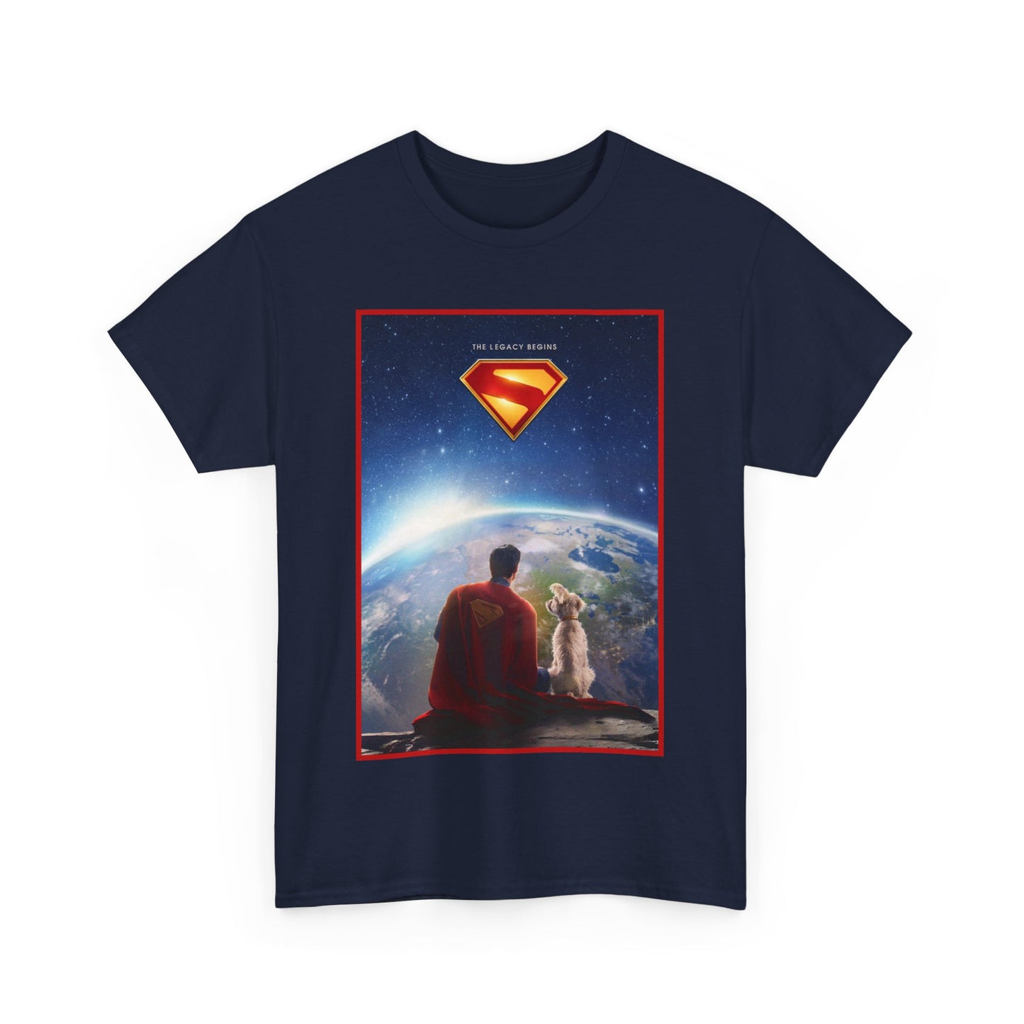 Superman Legacy T-Shirt - 2025 James Gunn Movie Scene - Clark & Krypto On the Moon - David Corenswet - DC Comics - Man of Steel