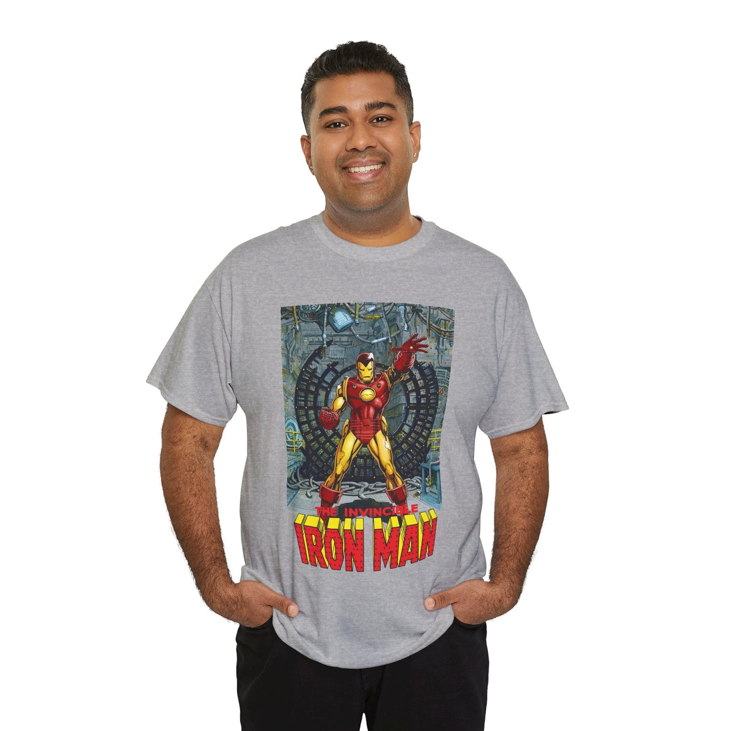 Iron Man T-Shirt - Bob Layton Art - Tony Stark Armor - Avengers Member & Leader - Marvel Comics
