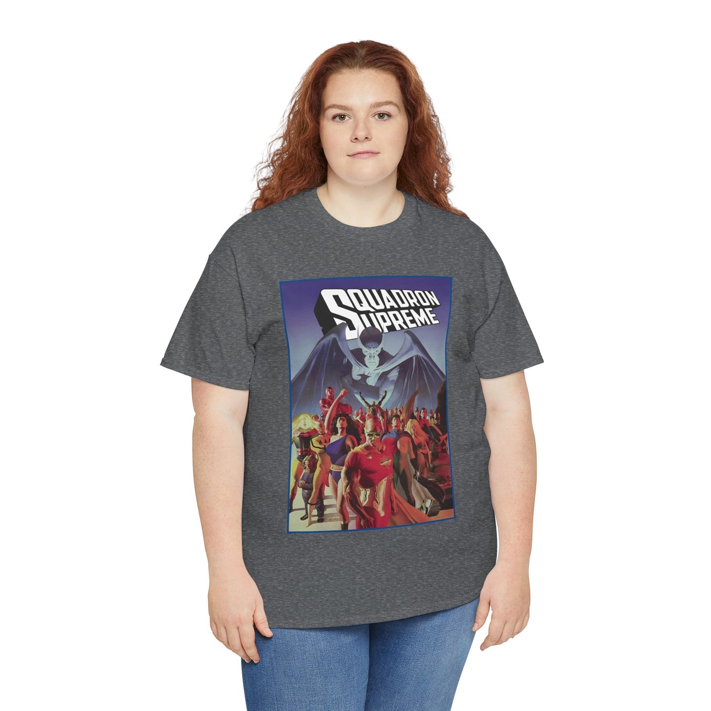 Squadron Supreme T-Shirt - Alex Ross Art - Hyperion, Nighthawk, Power Princess, Doctor Spectrum, Whizzer - Justice League Pastiches - Marvel Comics
