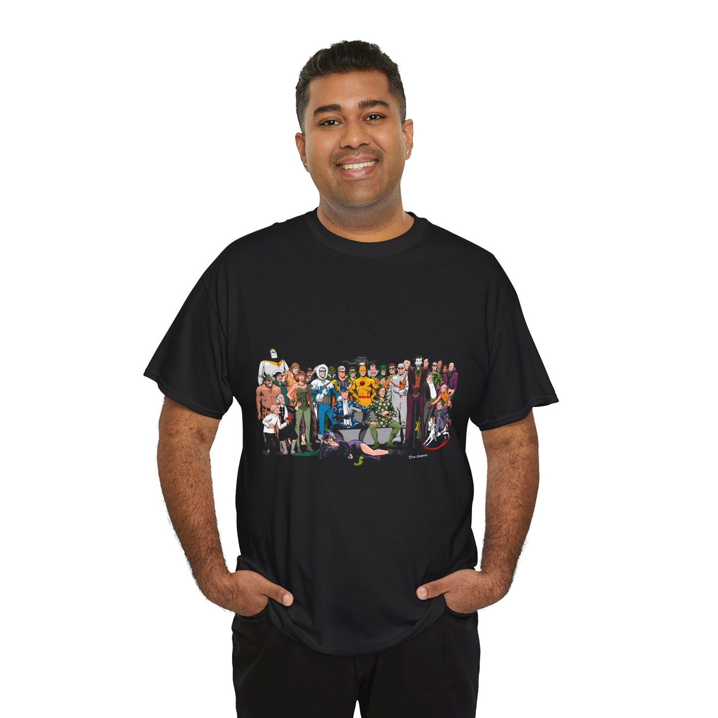 Secret Origins of Super-Villains T-Shirt - Dick Giordano Art - DC Comics - Joker, Mirror Master, Captain Cold, Lex Luthor, Scarecrow, Poison Ivy, Grodd