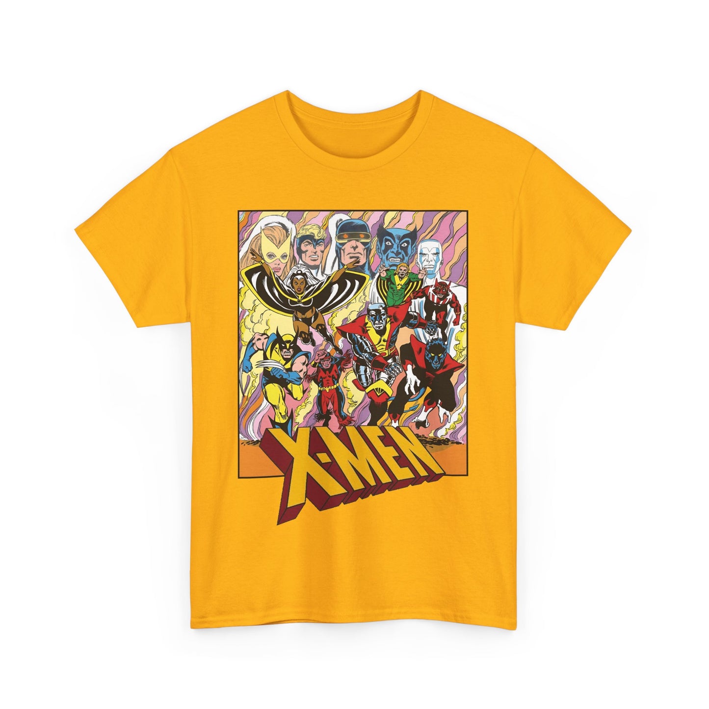 Uncanny X-Men T-Shirt - Dave Cockrum Art - Cyclops, Nightcrawler, Storm, Wolverine, Thunderbird - Marvel Comics