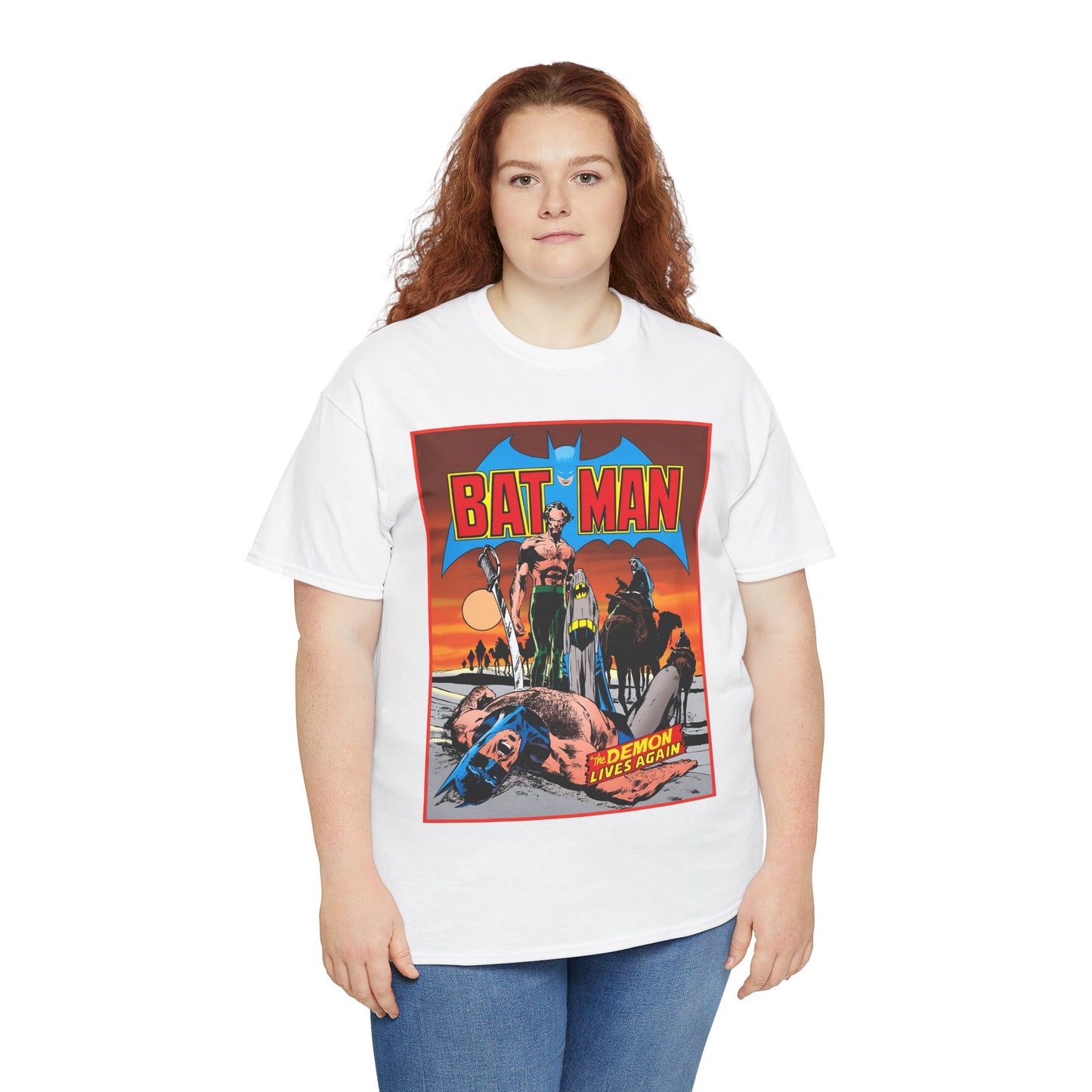 Batman T-Shirt - Neal Adams Art - R'as Al Ghul - Demon Lives Again - DC Comics - Dark Knight Detective