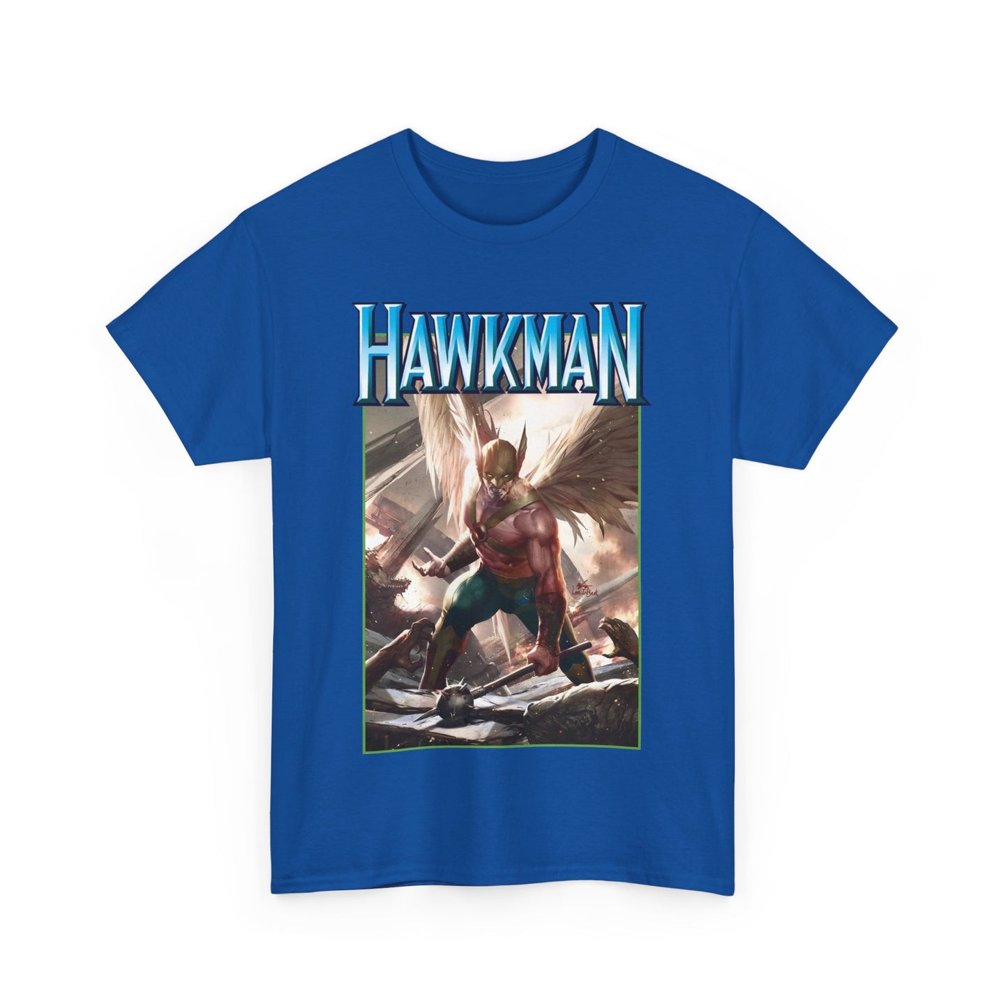 Hawkman T-Shirt - Lee Inhyuk Art - Carter Hall - JLA Member - Nth Metal - Thanagar - DC Comics
