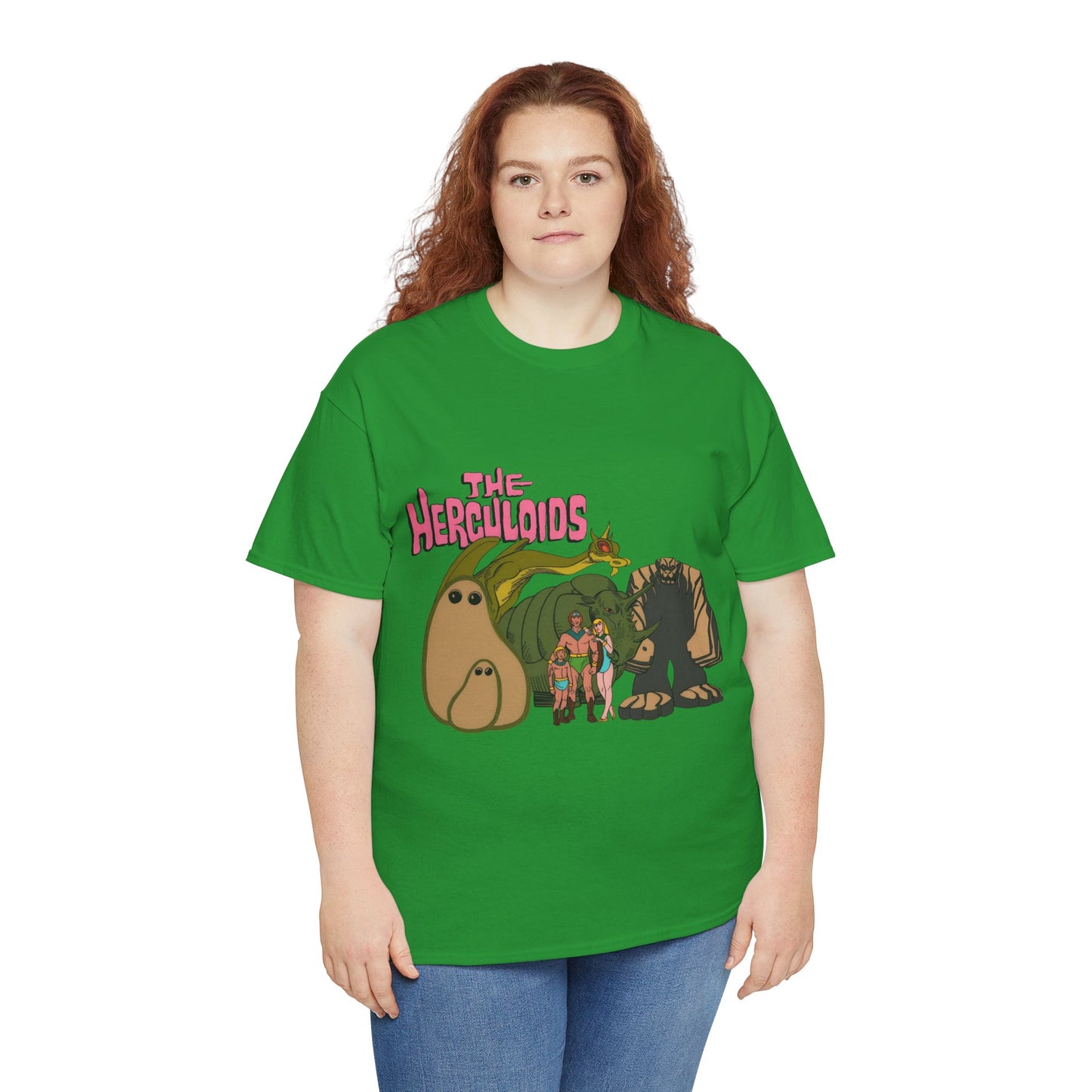 Herculoids T-Shirt - Popular 1960s Hanna-Barbera Cartoon - Zandor, Tara, Dorno, Gloop & Gleep - Amzot - Alex Toth Designs