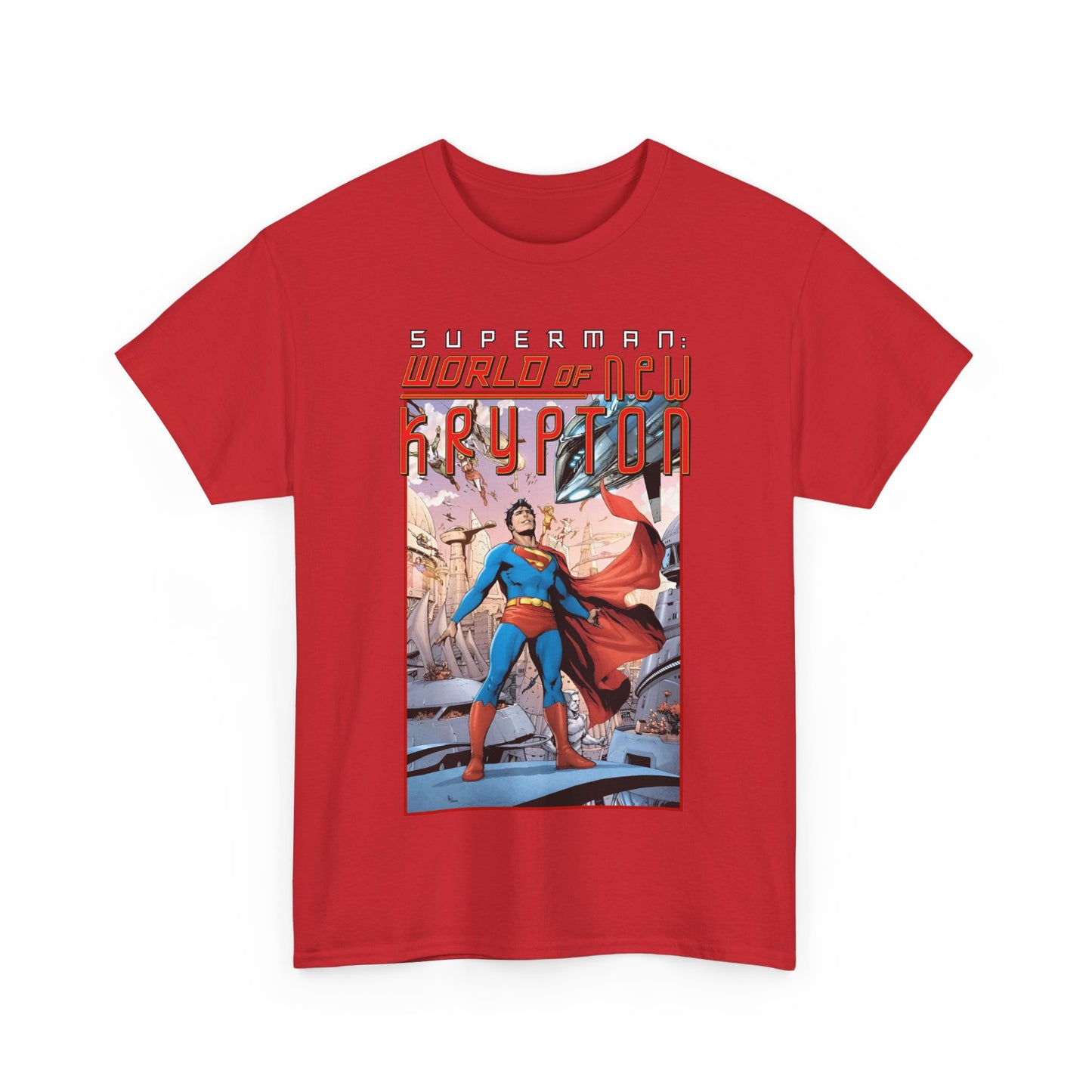 Superman World of New Krypton T-Shirt - Gary Frank Art - Popular DC Comics Storyline - Kal-El