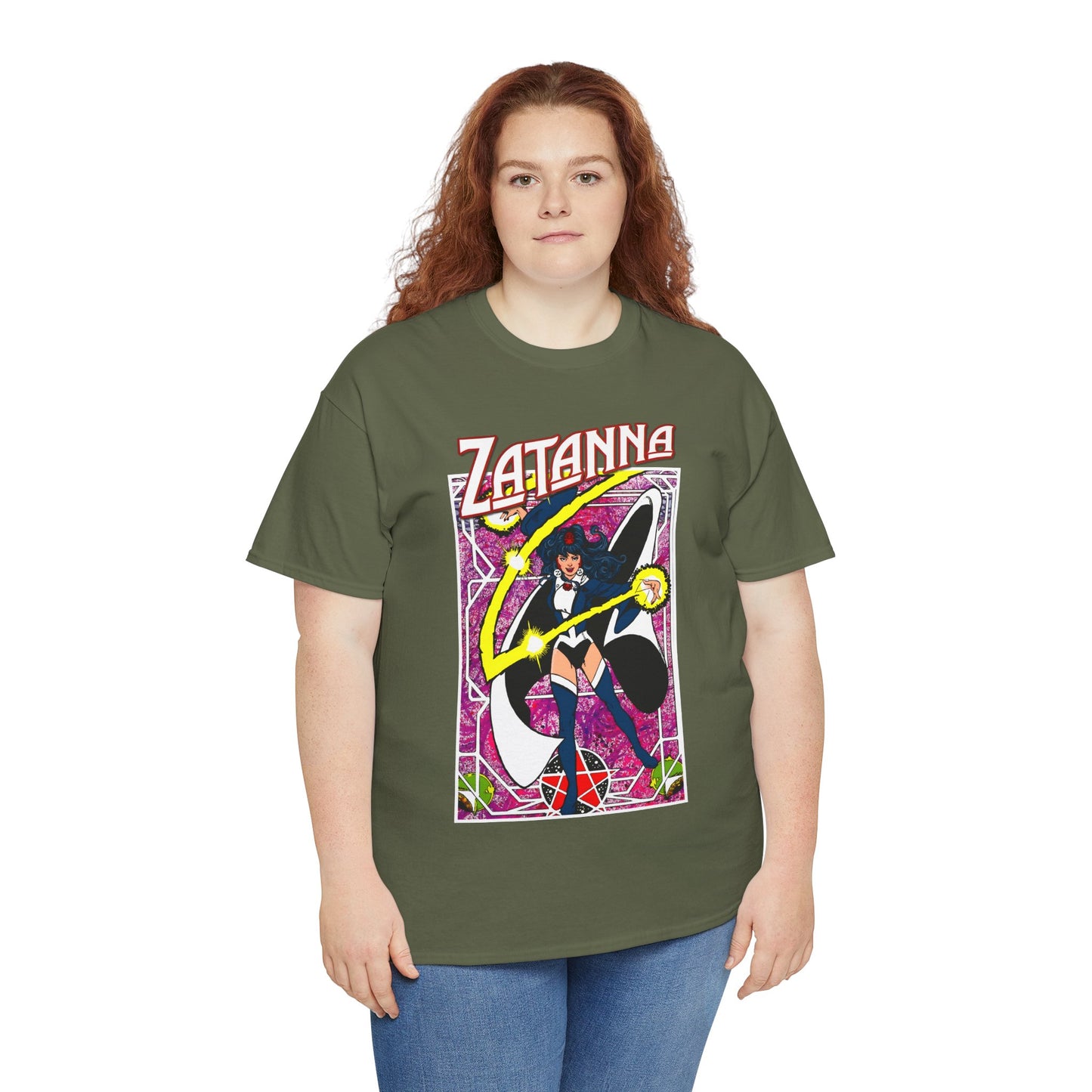 Zatanna T-Shirt - George Perez Postcard Art - Justice League Magic Member - JLA Satellite Era - DC Comics
