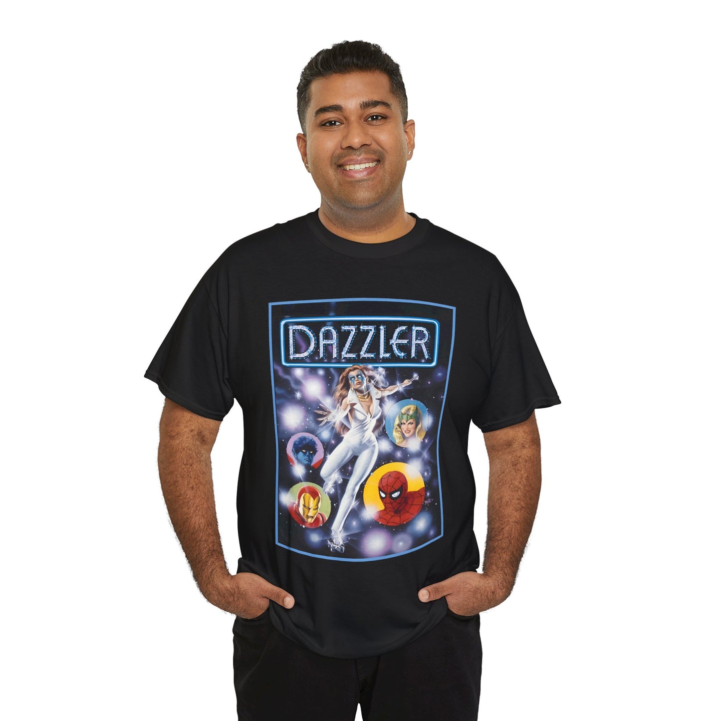 Dazzler T-Shirt - Bob Larkin Art - X-Men Connection - Alison Blaire - Mutant Pop Star - Marvel Comics