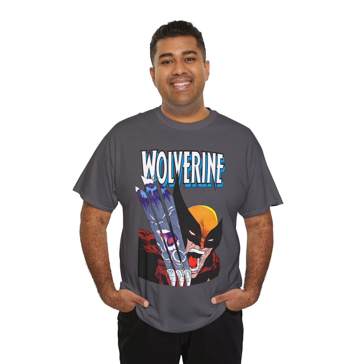Wolverine T-Shirt - Amazing Todd McFarlane Art - Classic Image Vs Incredible Hulk - Marvel Comics - Logan