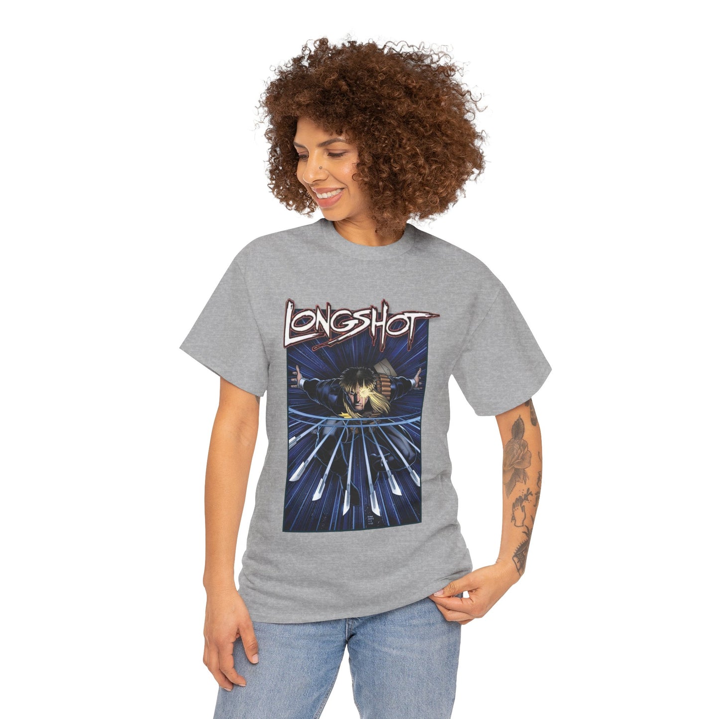 Longshot T-Shirt - Arthur Adams Art - Marvel Comics - Uncanny X-Men - Mojoverse Mutant - Popular 1980s Character