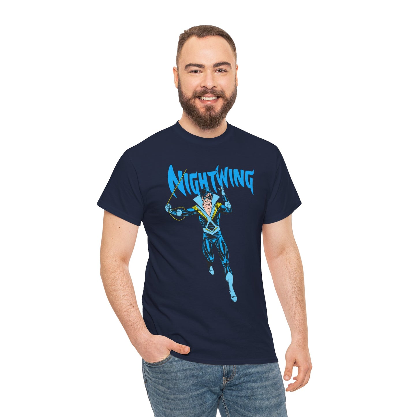 Nightwing T-Shirt - George Perez Art - New Teen Titans, Dick Grayson - DC Comics - Batman's Former Sidekick, Titans Leader