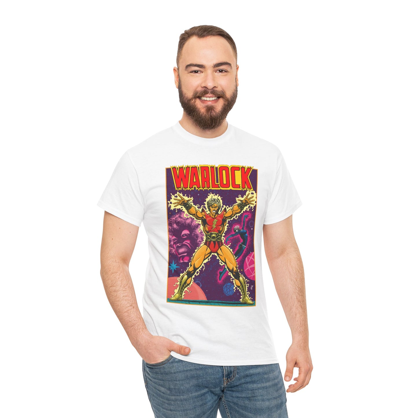 Adam Warlock T-Shirt - Jim Starlin Cover Art - Strange Tales #178 - Popular Marvel Comics Series - Cosmic Heroes