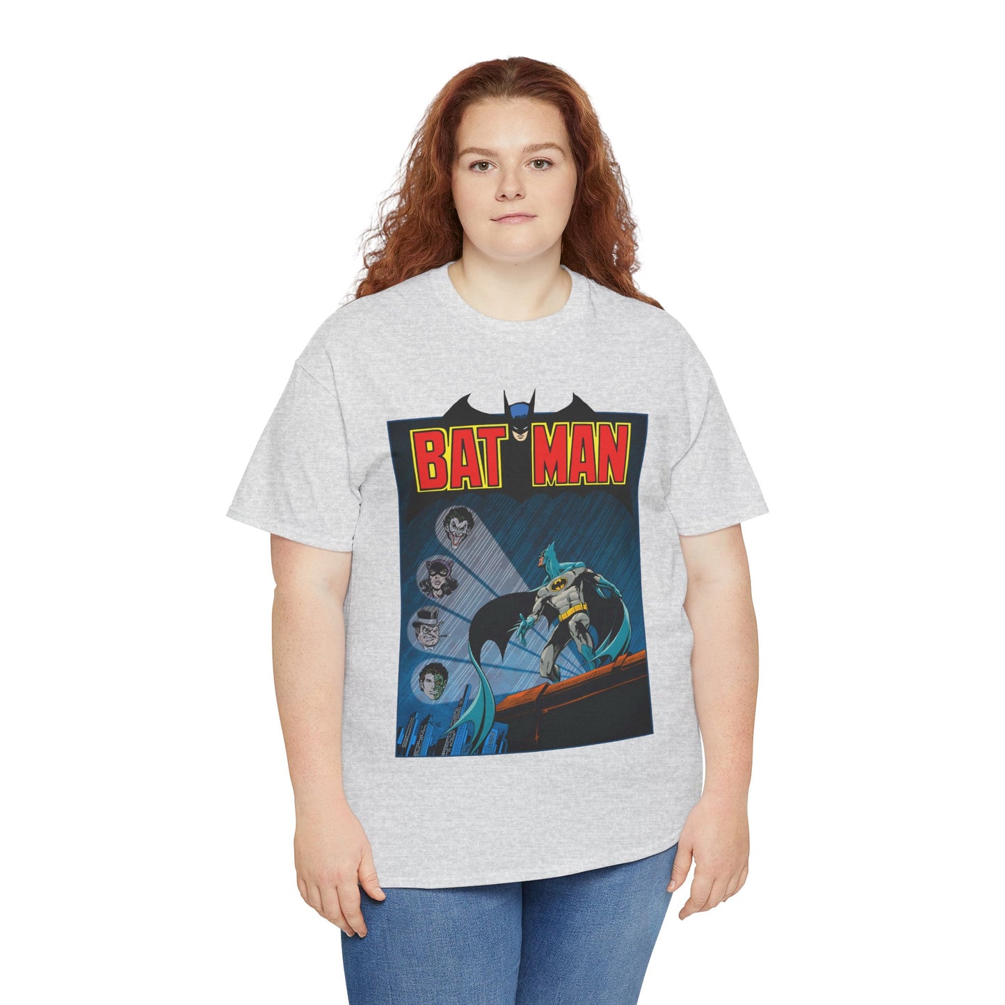 Batman T-Shirt - DC Comics - Catwoman, Joker, Two-Face, Penguin - Bronze Age Art - Gotham City