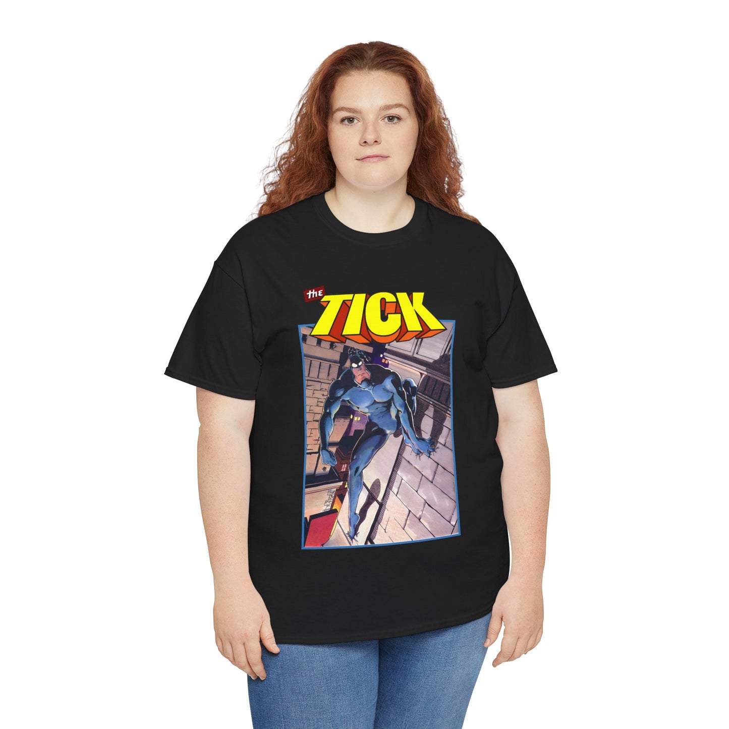 The Tick T-Shirt - Ben Edlund Creation - Popular 1980s Superhero