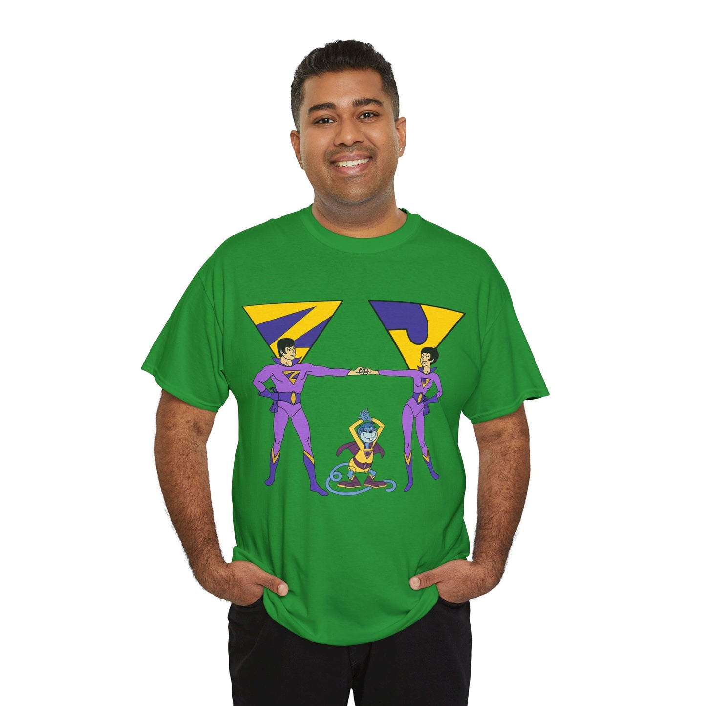 Wonder Twins T-Shirt - Super Friends - Zan & Jayna - Hanna-Barbera Cartoon - DC Comics