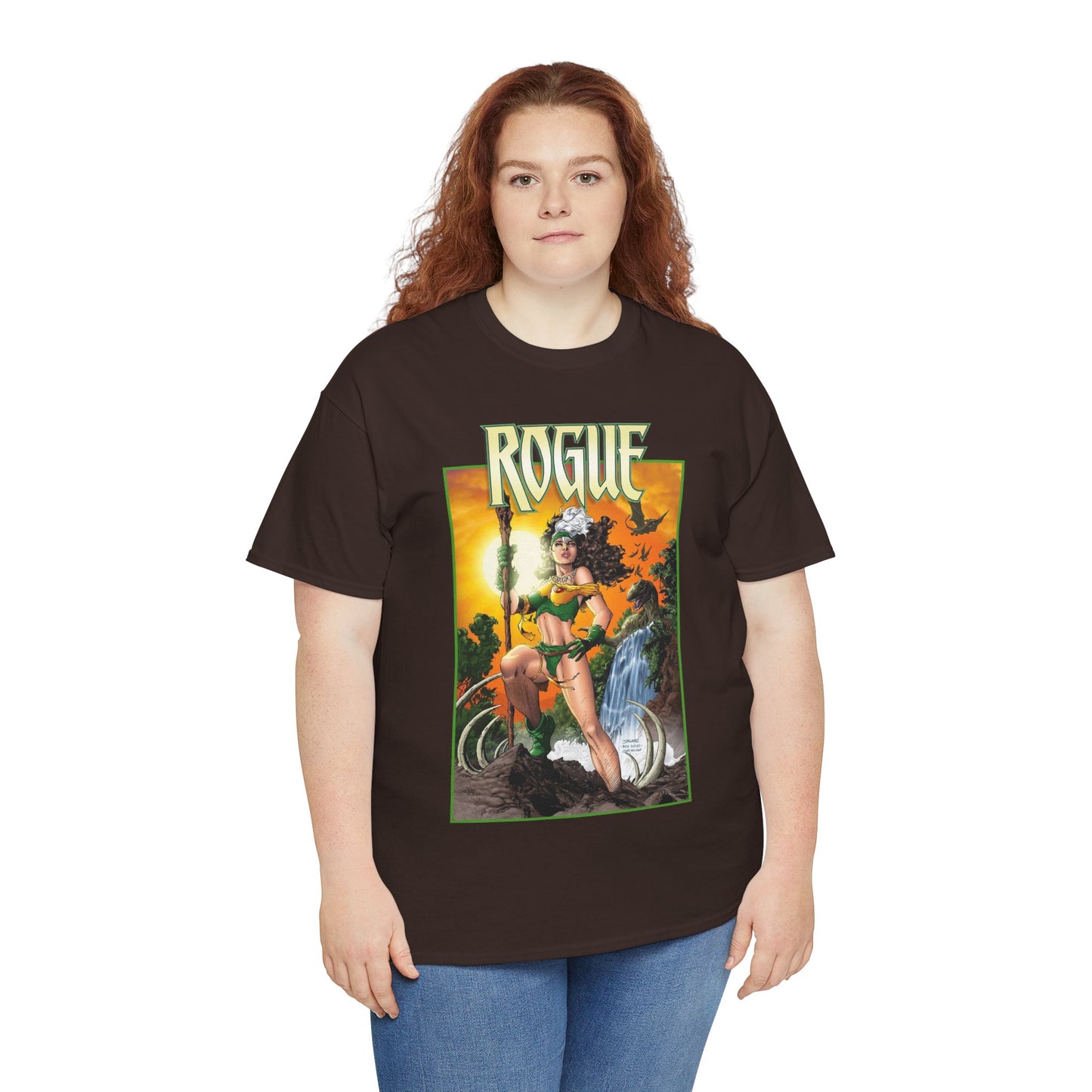 Rogue T-Shirt - Jim Lee Art - X-Men Mutant Member & Leader - Savage Land - 1990s Story - Marvel Comics
