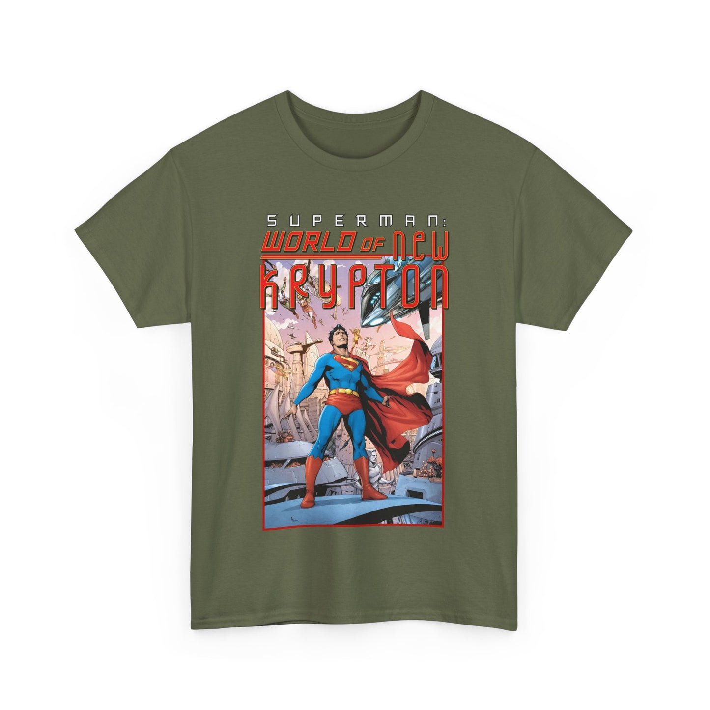 Superman World of New Krypton T-Shirt - Gary Frank Art - Popular DC Comics Storyline - Kal-El