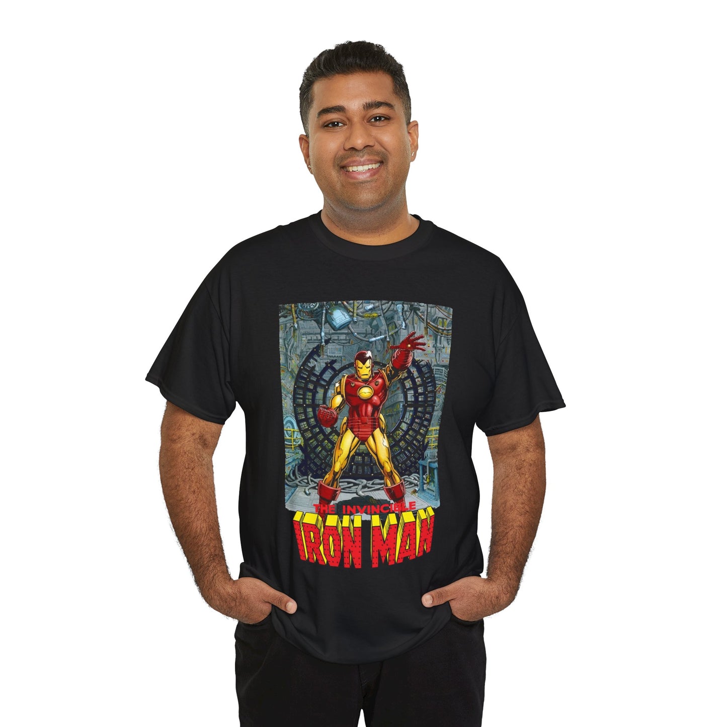 Iron Man T-Shirt - Bob Layton Art - Tony Stark Armor - Avengers Member & Leader - Marvel Comics