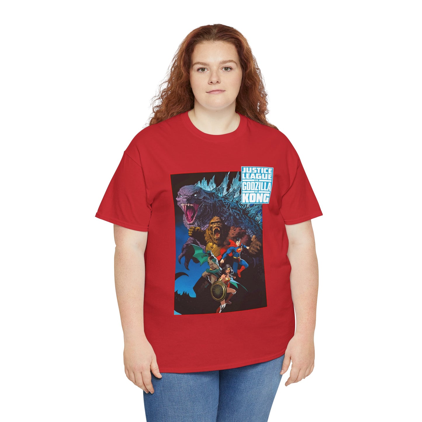 Justice League Vs Godzilla Vs Kong T-Shirt - Dan Mora Art - Wonder Woman, Superman, Batman - DC Comics