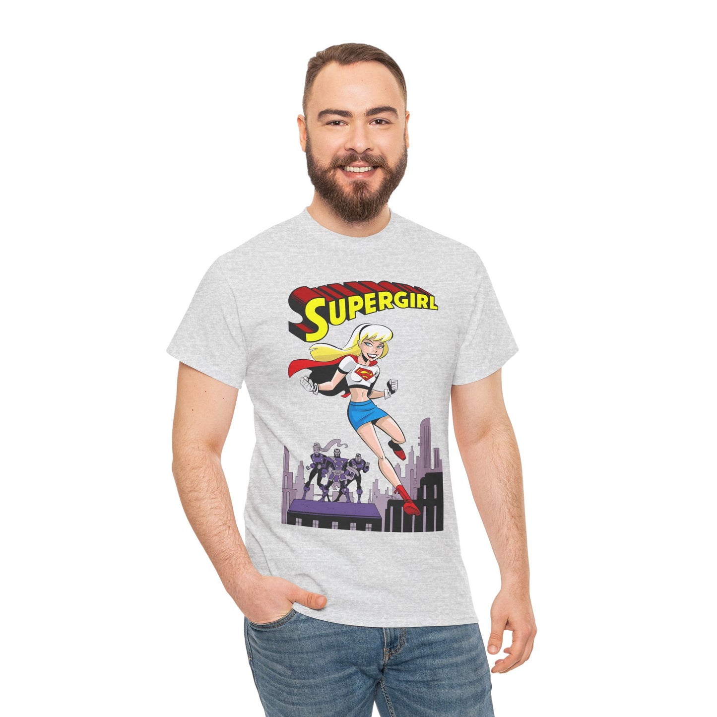 Supergirl T-Shirt - Bruce Timm Art - DC Comics Animated Series 1990s - Kara, Superman's Cousin