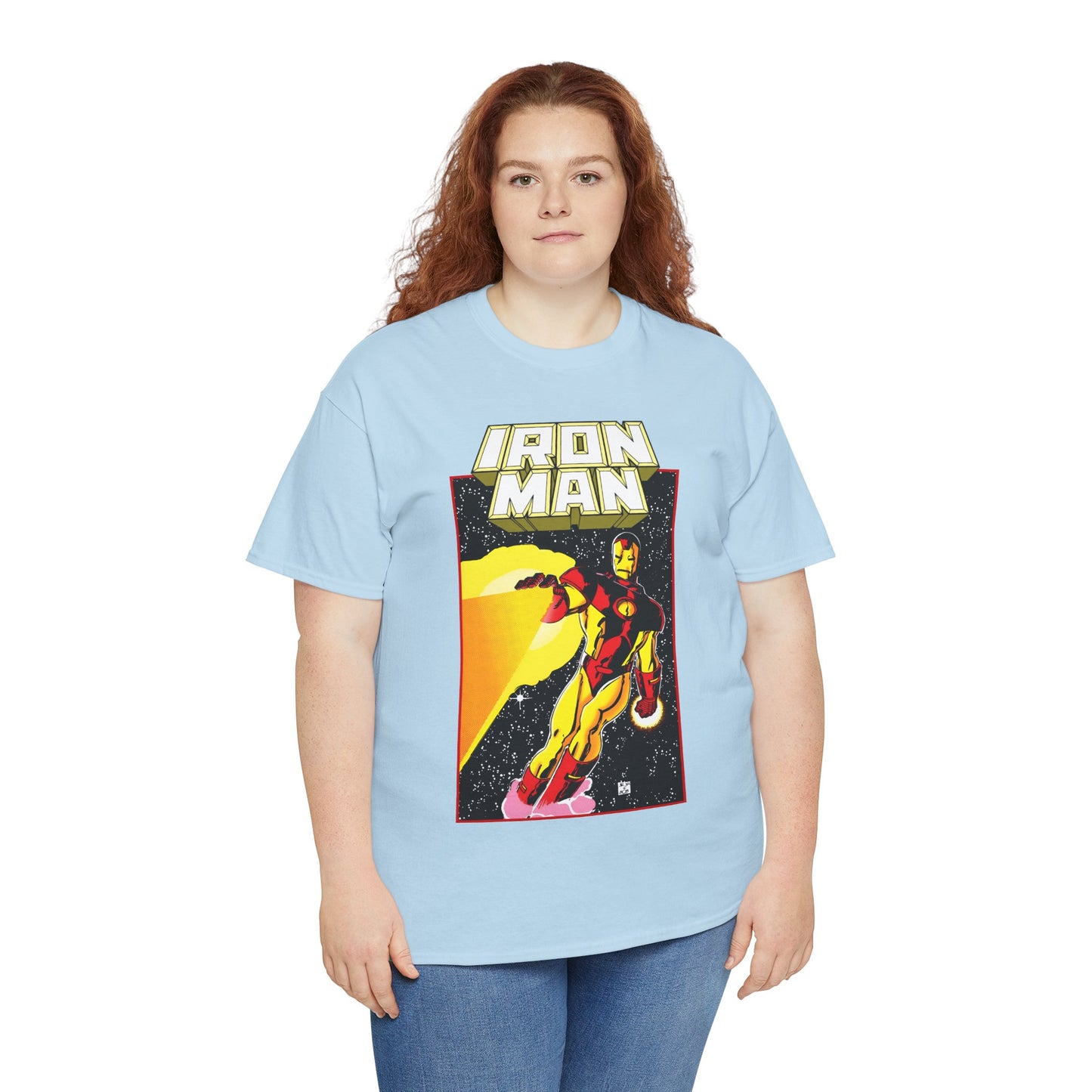 Iron Man T-Shirt - John Romita Jr Art - Cover to Issue #256 - Tony Stark in Space - Marvel Comics