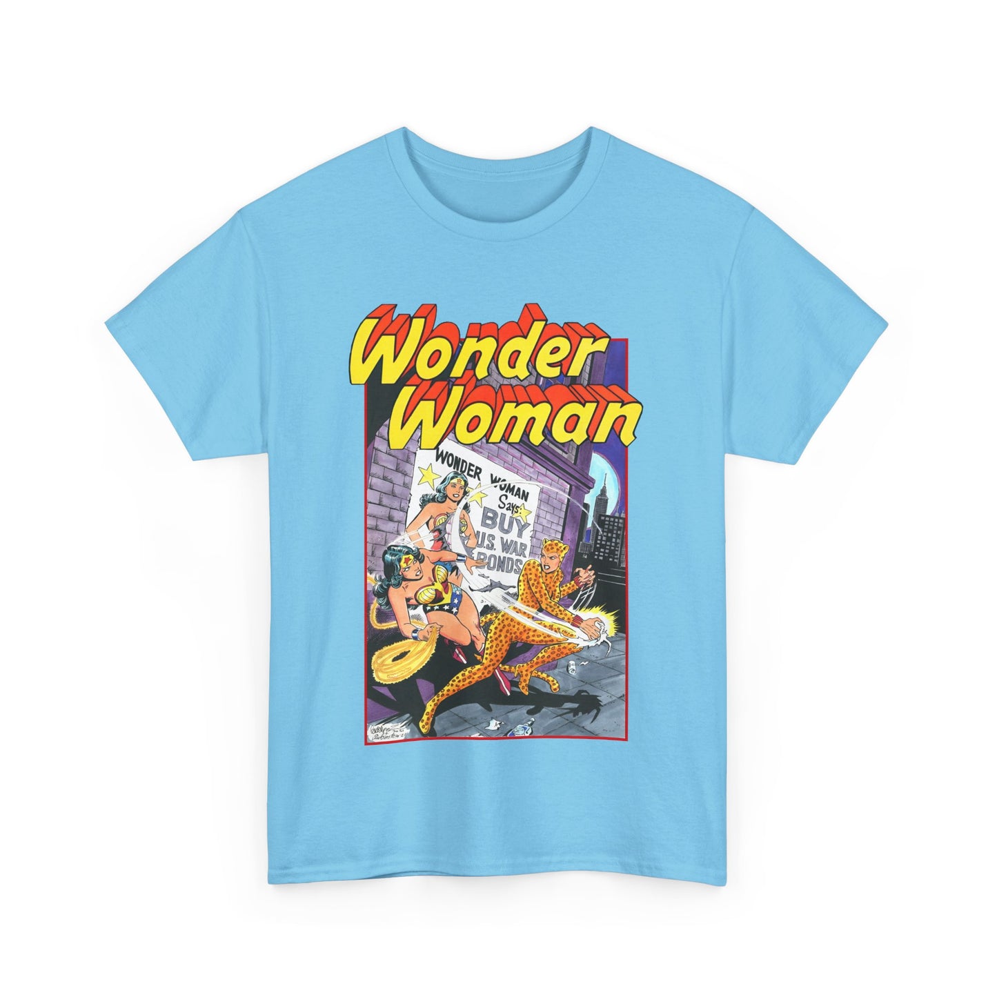 Wonder Woman T-Shirt - José Luis García-López Art - Vs The Cheetah - Classic Bronze Age Art - DC Comics