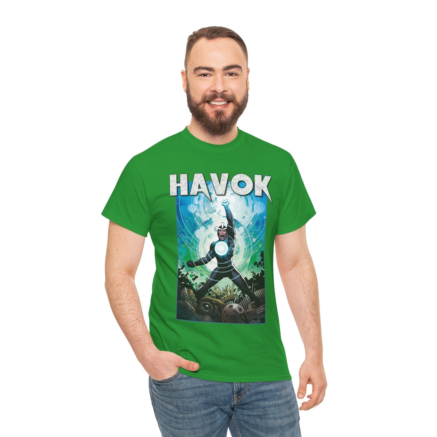 Havok T-Shirt - Greg Land Art - Alex Summers - X-Men, X-Factor Member & Leader - Mutant Hero - Brother to Scott Summers, Cyclops - Marvel Comics