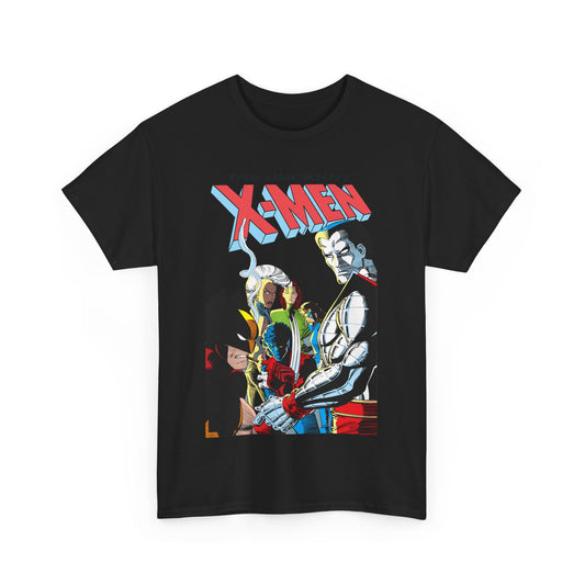 Uncanny X-Men T-Shirt - John Romita Jr Art - Storm, Wolverine, Rogue, Nightcrawler, Colossus, Shadowcat - Mutant Massacre - Marvel Comics
