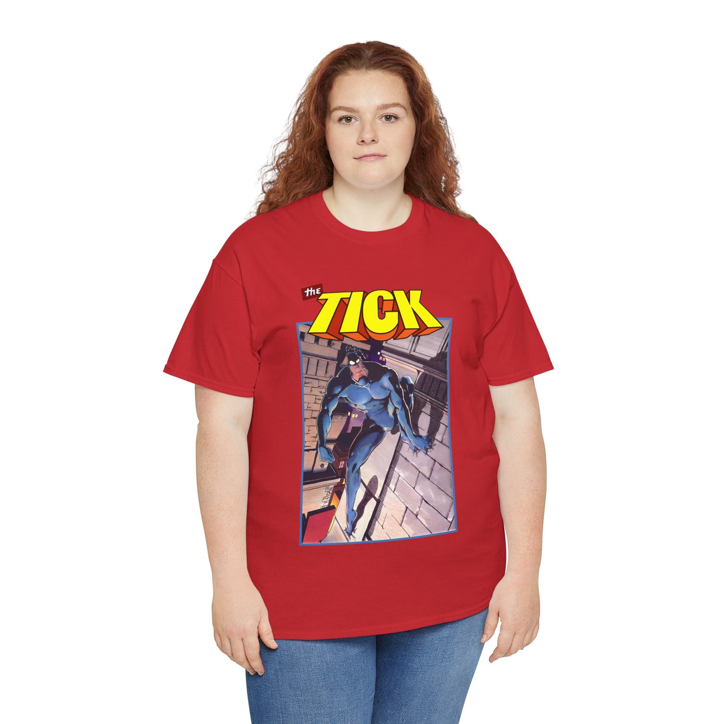 The Tick T-Shirt - Ben Edlund Creation - Popular 1980s Superhero