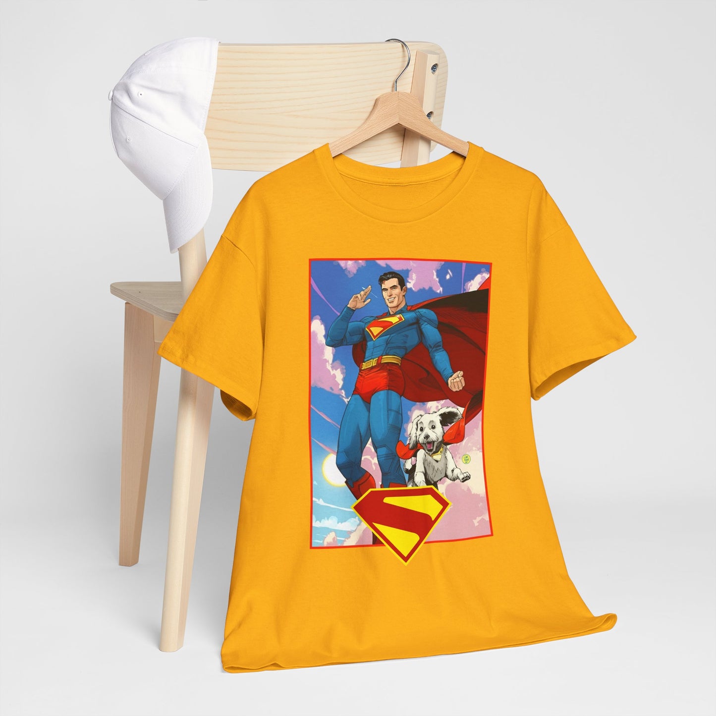 Superman & Krypto T-Shirt - DC Comics - New James Gunn Movie 2025 - Dan Mora Art - Man of Steel