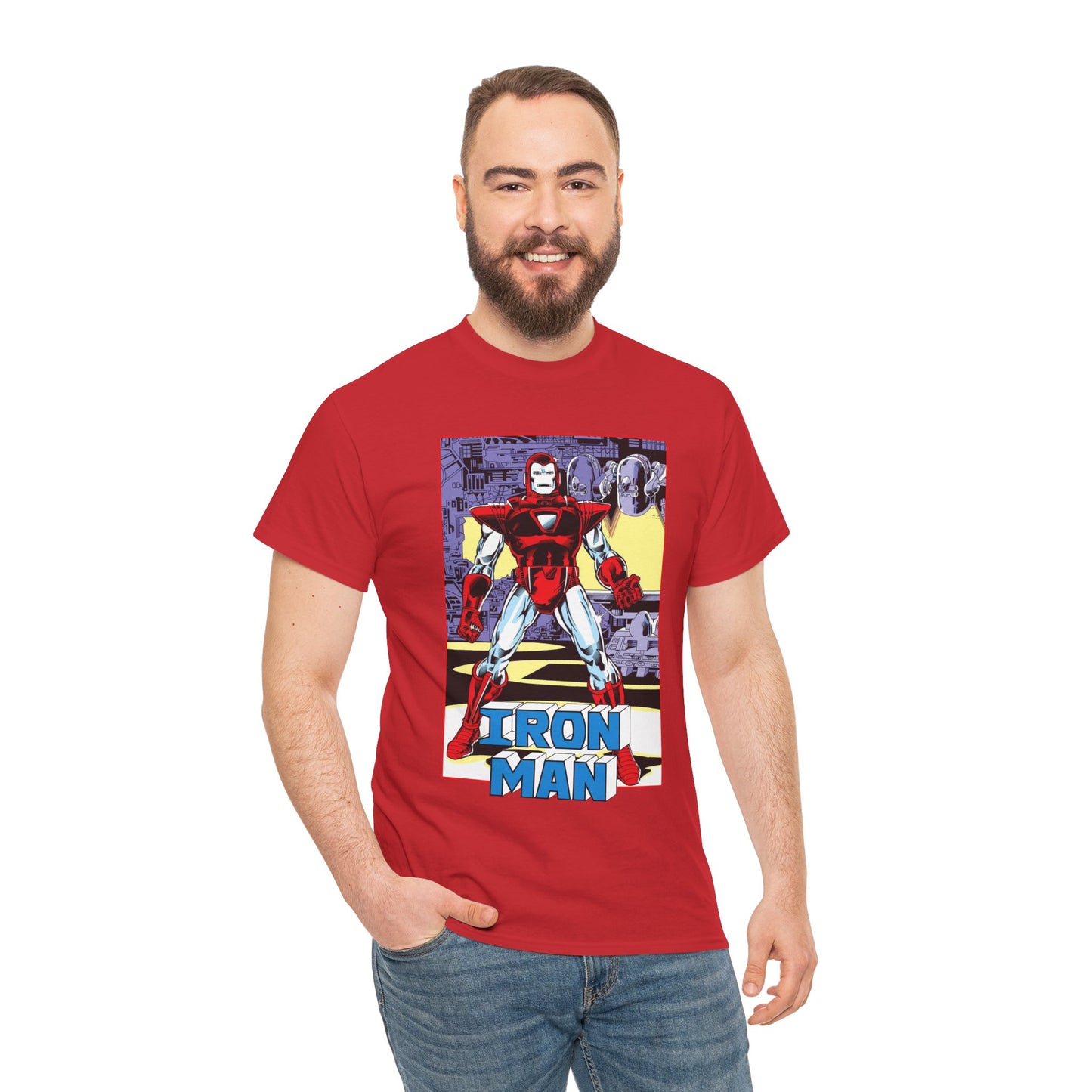 Iron Man T-Shirt - Tony Stark, Stark Industries - Silver Centurion Armor - Marvel Comics