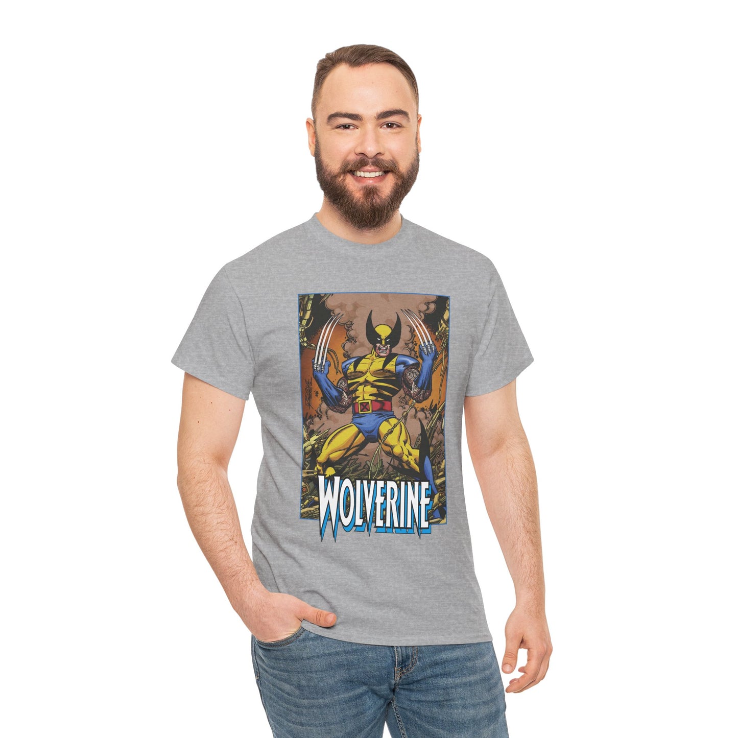 Wolverine T-Shirt - George Perez Art - Uncanny X-Men Member/Leader - Marvel Comics - Logan - Mutant Pride