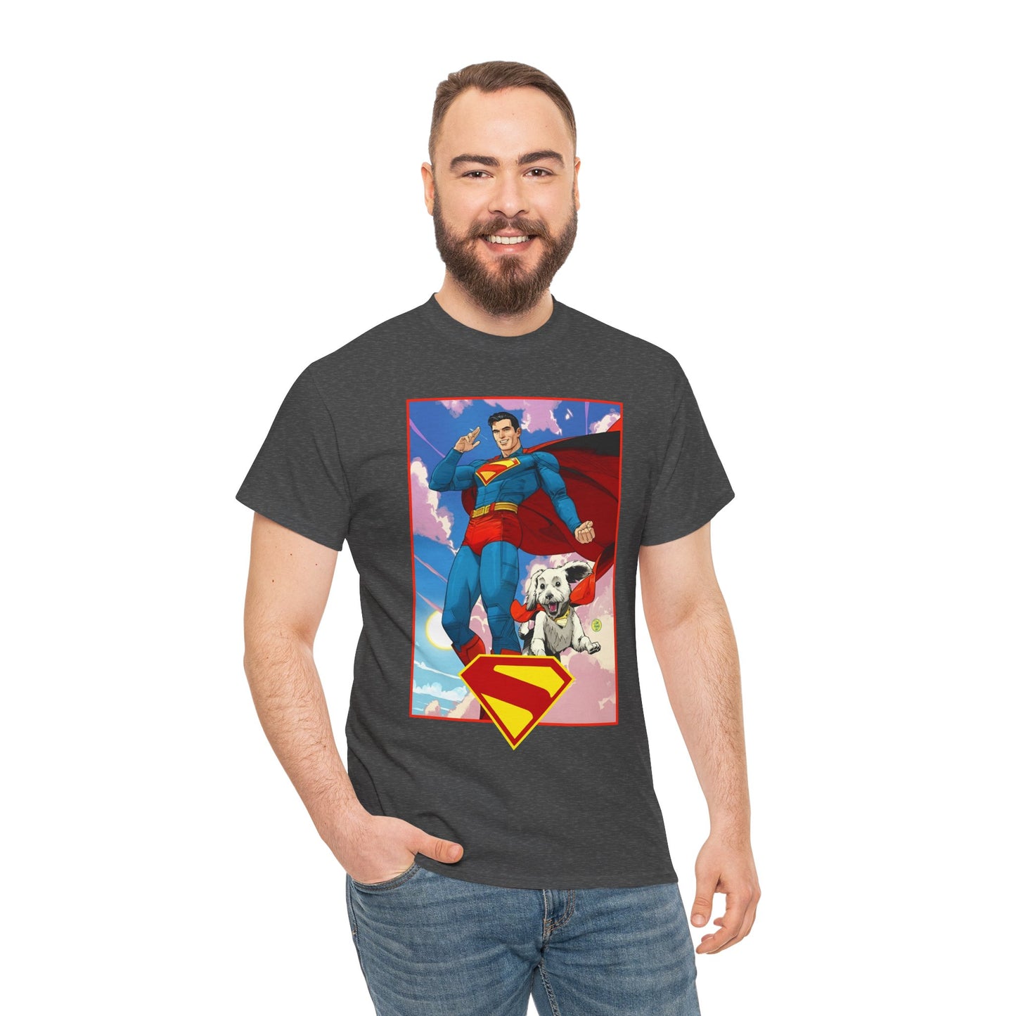 Superman & Krypto T-Shirt - DC Comics - New James Gunn Movie 2025 - Dan Mora Art - Man of Steel