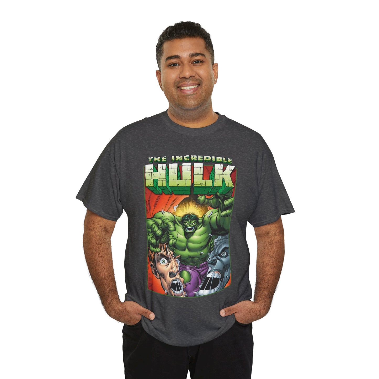 Incredible Hulk T-Shirt - Dale Keown Art - Bruce Banner Psyche - Peter David Story - 1990s Art - Marvel Comics