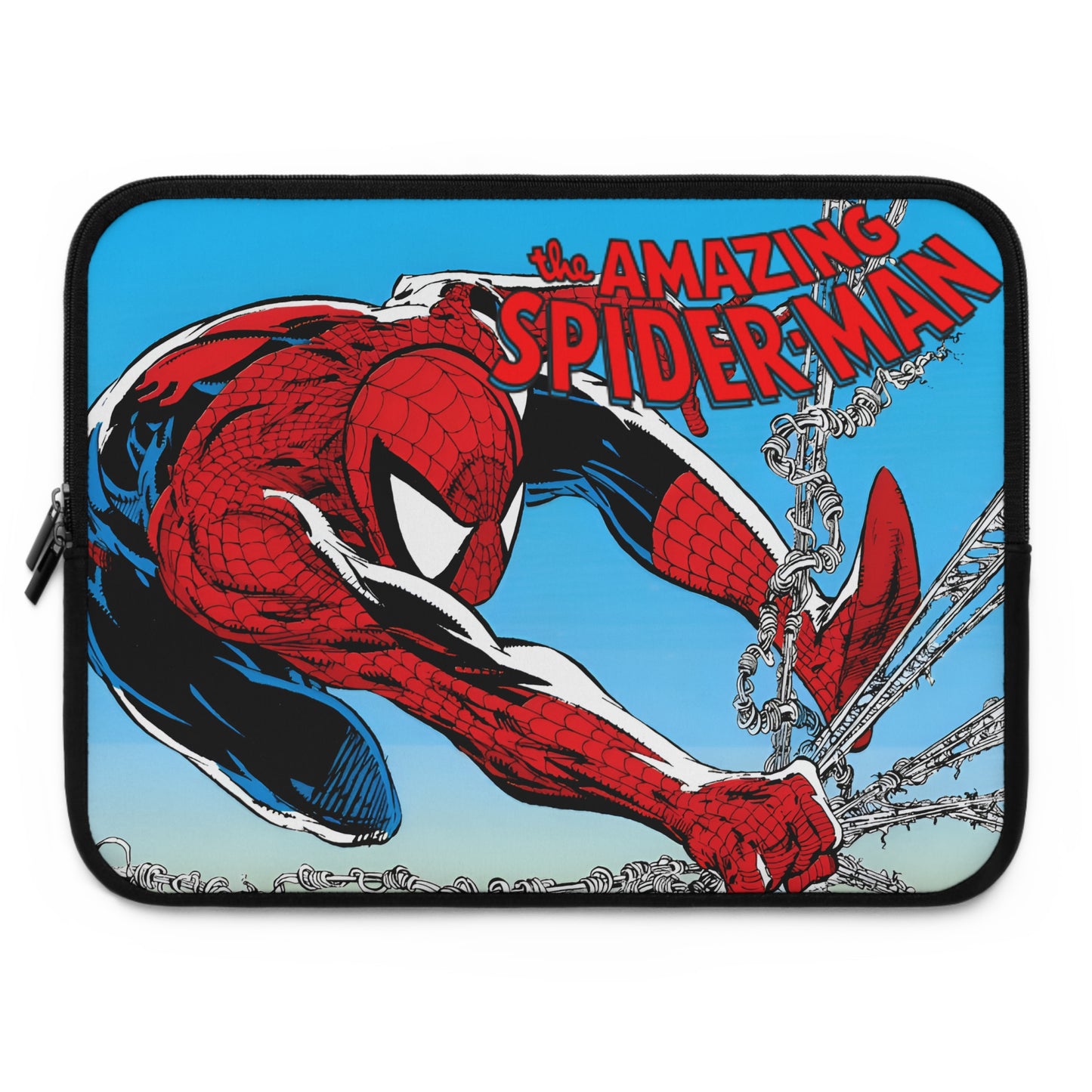 Amazing Spider-Man Laptop Sleeve (15" or 17") - Todd McFarlane Art - Friendly Neighborhood Web-Slinger - Peter Parker - Marvel Comics