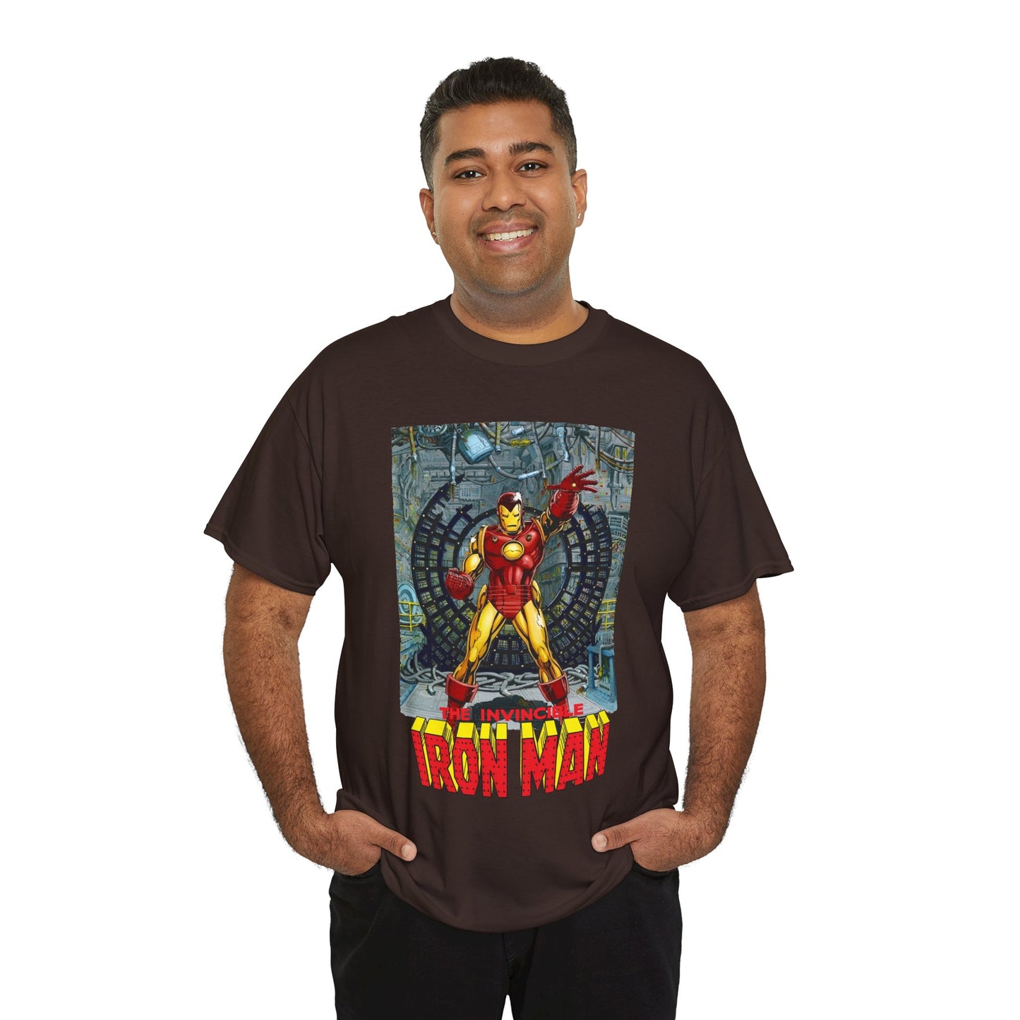 Iron Man T-Shirt - Bob Layton Art - Tony Stark Armor - Avengers Member & Leader - Marvel Comics