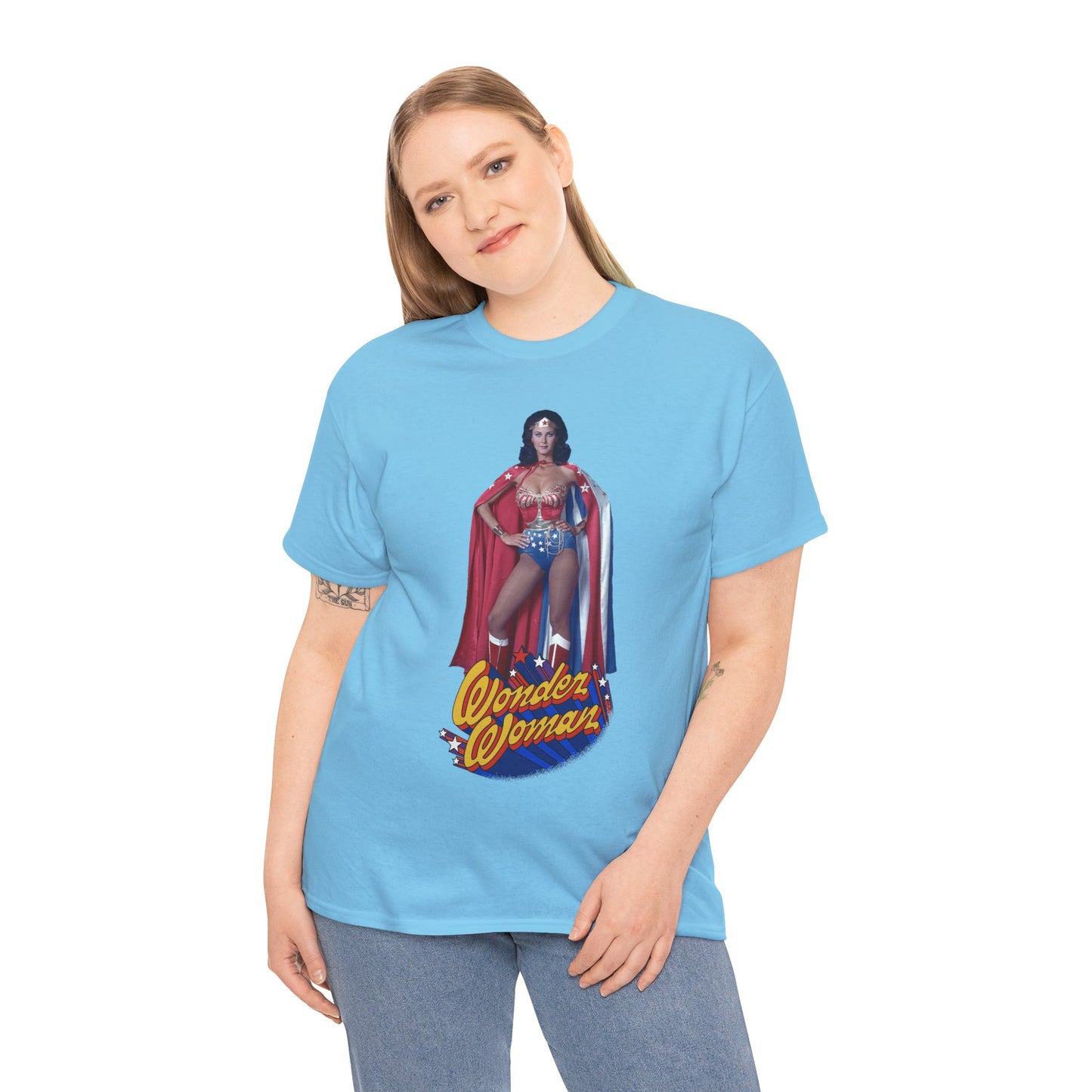 Wonder Woman T-Shirt - Lynda Carter - DC Comics - 1970s CBS TV Show - Amazons from Paradise Island