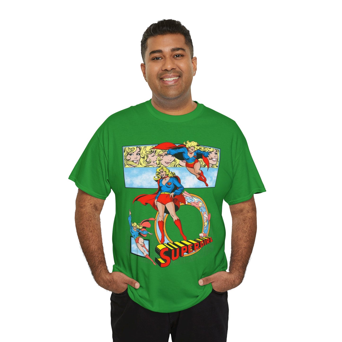 Supergirl T-Shirt - Krypton, Superman, Kara, Kandor - DC Comics - 1980s Art - Style Guide - Superman's Cousin