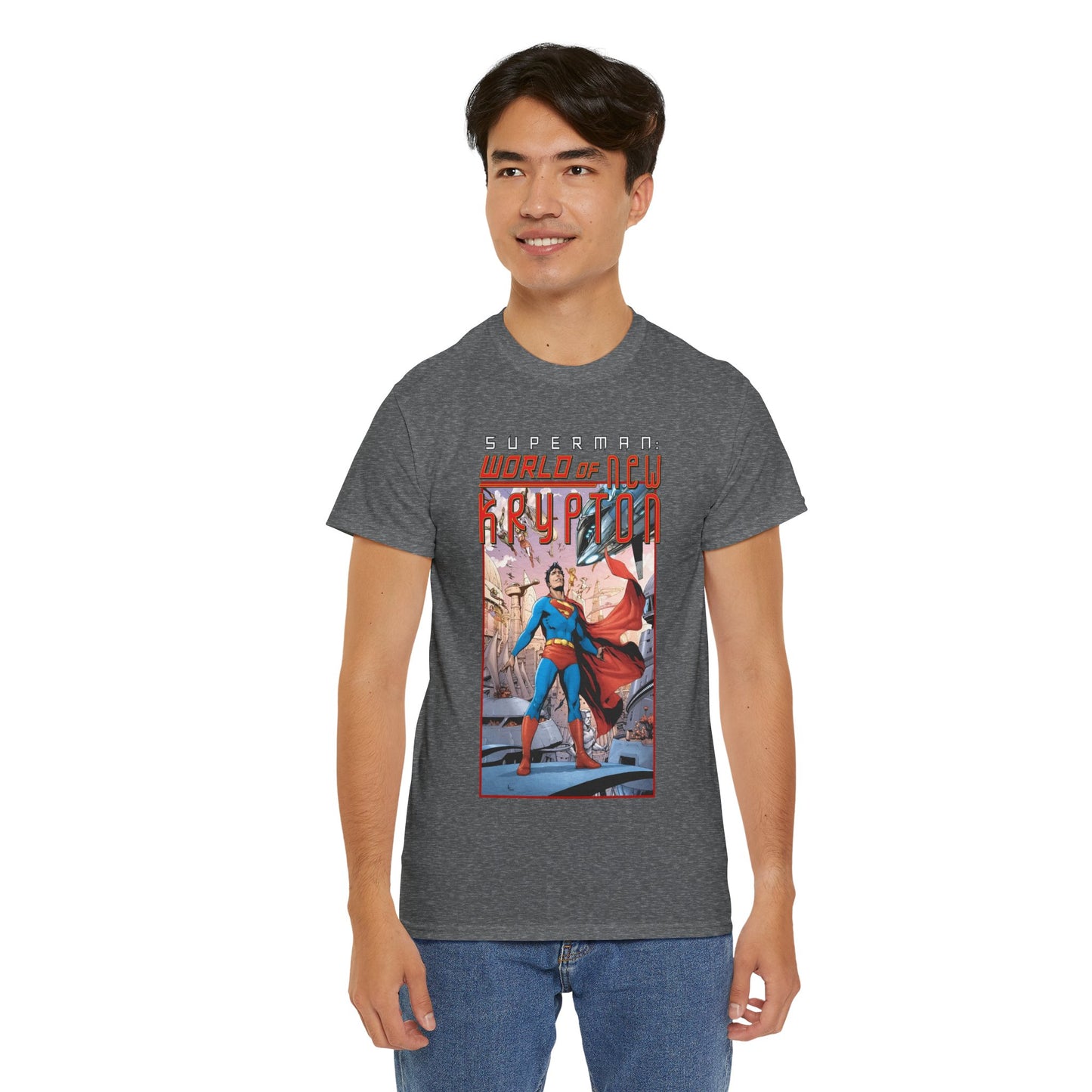 Superman World of New Krypton T-Shirt - Gary Frank Art - Popular DC Comics Storyline - Kal-El