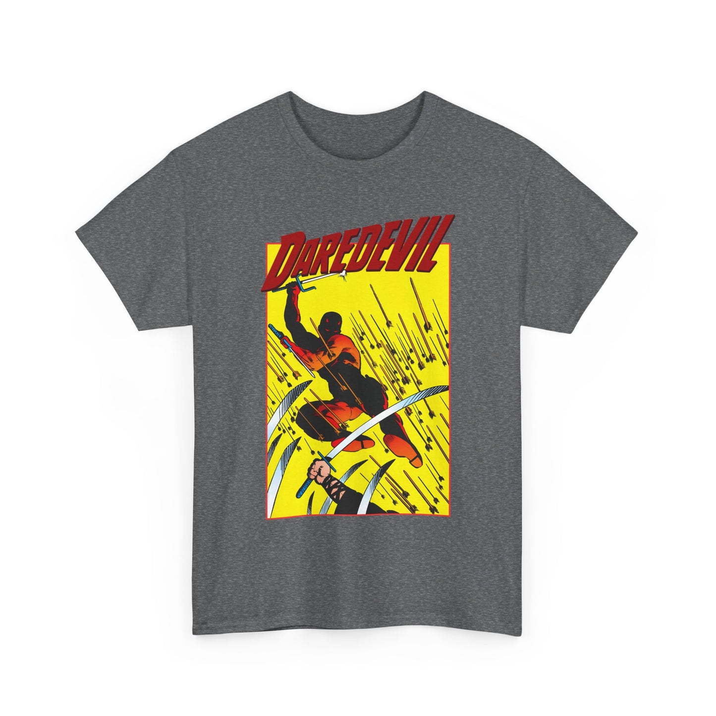 Daredevil T-Shirt - Frank Miller Art - Matt Murdock - Ninja Arrow Attack - 1980s Classic Story - Marvel Comics
