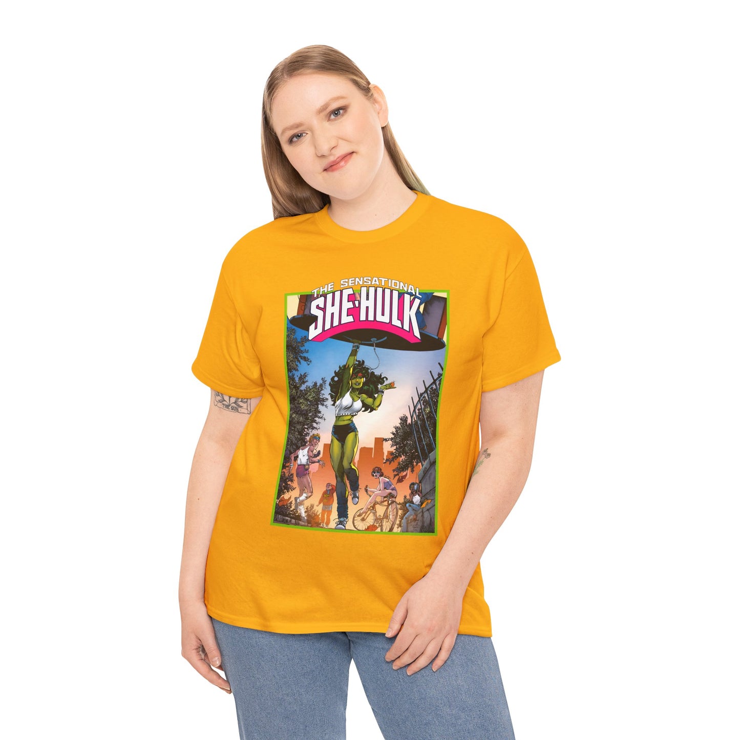 Sensational She-Hulk T-Shirt -John Byrne Poster Art - Jennifer Walters, Hulk's Cousin - Marvel Comics