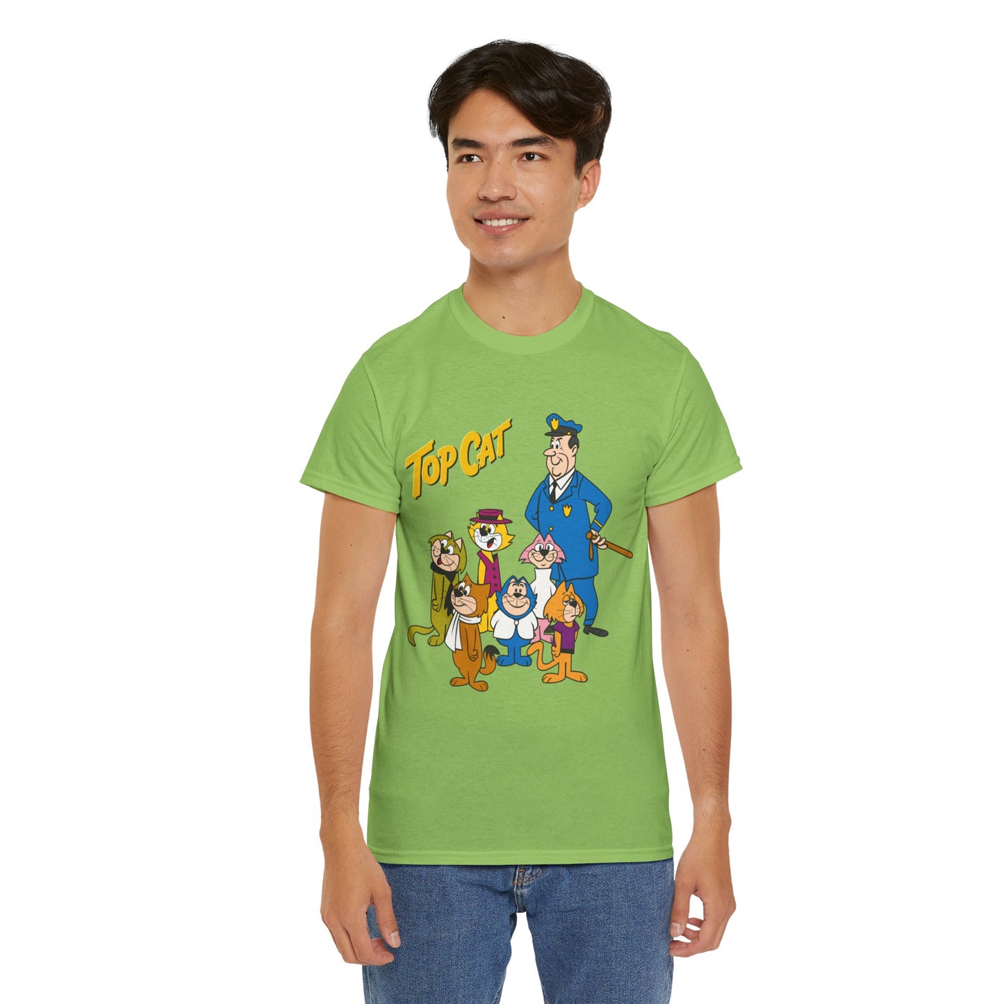 Top Cat & His Gang T-Shirt - Popular Hanna-Barbera 1960s TV Cartoon - Brain, Spook, Benny the Ball