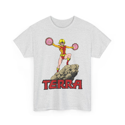 Terra T-Shirt - George Perez Art - - New Teen Titans & Traitor - Judas Contract - Tara Markov, Sister to Geo-Force - Deathstroke Ally - DC Comics