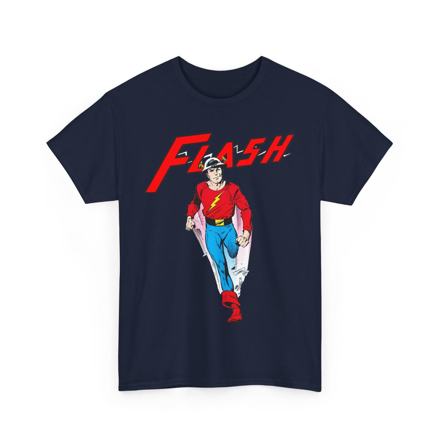 Golden Age Flash T-Shirt - John Byrne Art - Justice Society/JSA Member - Jay Garrick - Speedster